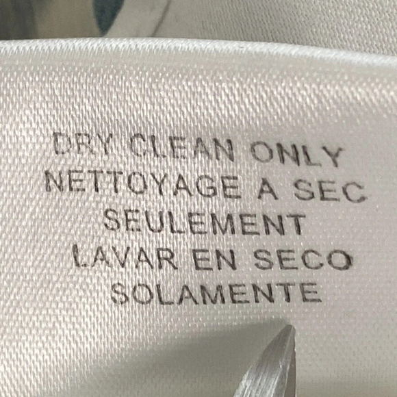 BCBGMaxAzria Green White Floral 100% Silk Strapless Maxi Dress Size 6 - Picture 9 of 10